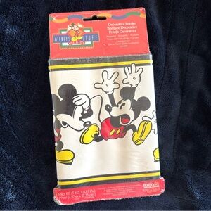 Mickey Mouse Stuff For Kids Disney Pre-Pasted Wall Paper Border 5YDx6.5IN NEW